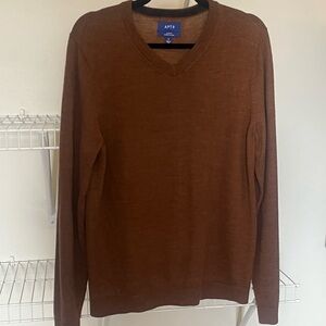APT.9 Slim Fit Merino Blend V-Neck Sweater (Men’s Size S)